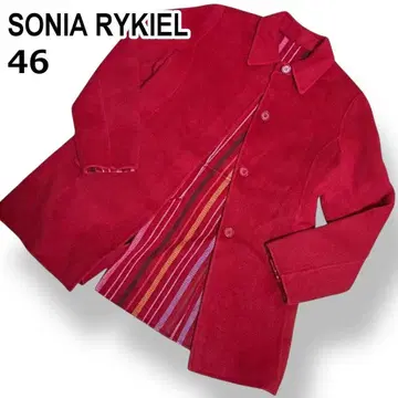 SONIA RYKIEL 소니아 리키엘 테일러드 자켓 코트 빨간색 46