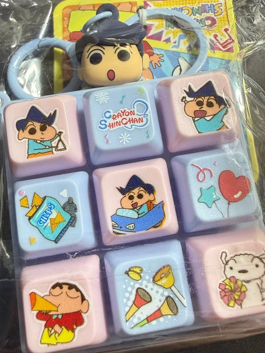짱구 키캡 키링
