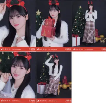 노기자카46 WebShop 한정판 카와사키 벚꽃 2025.Christmas 5장 세트