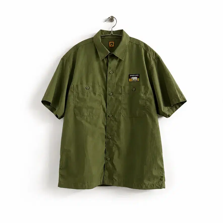 Human Made Nylon S/S Shirt Olive Drab