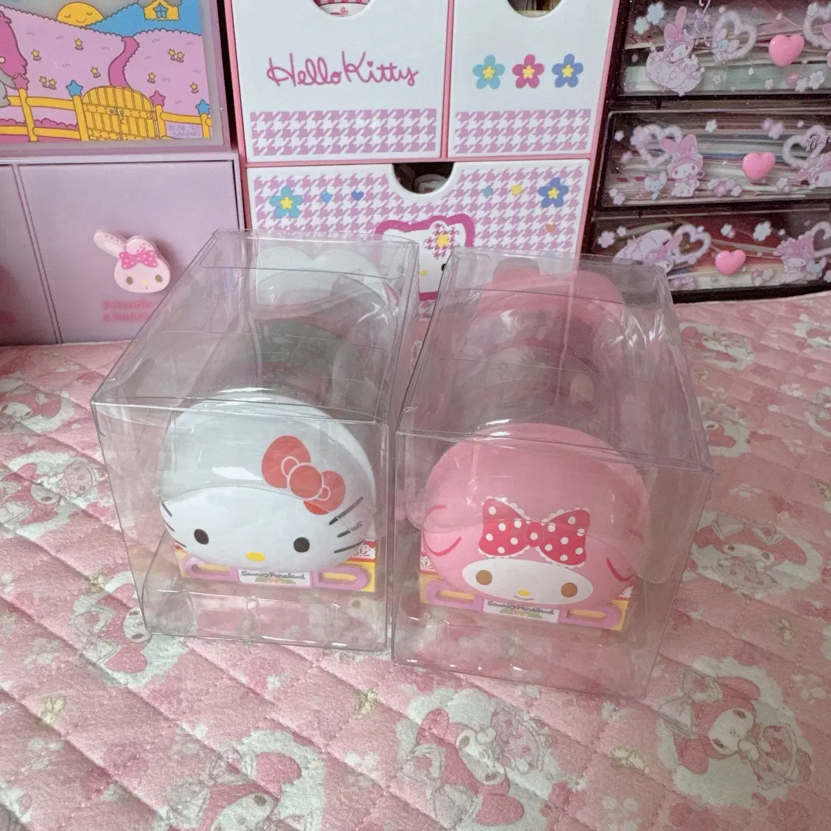 산리오 퓨로랜드 키티 마이멜로디 마스킹테이프 디스펜서 마테 다꾸