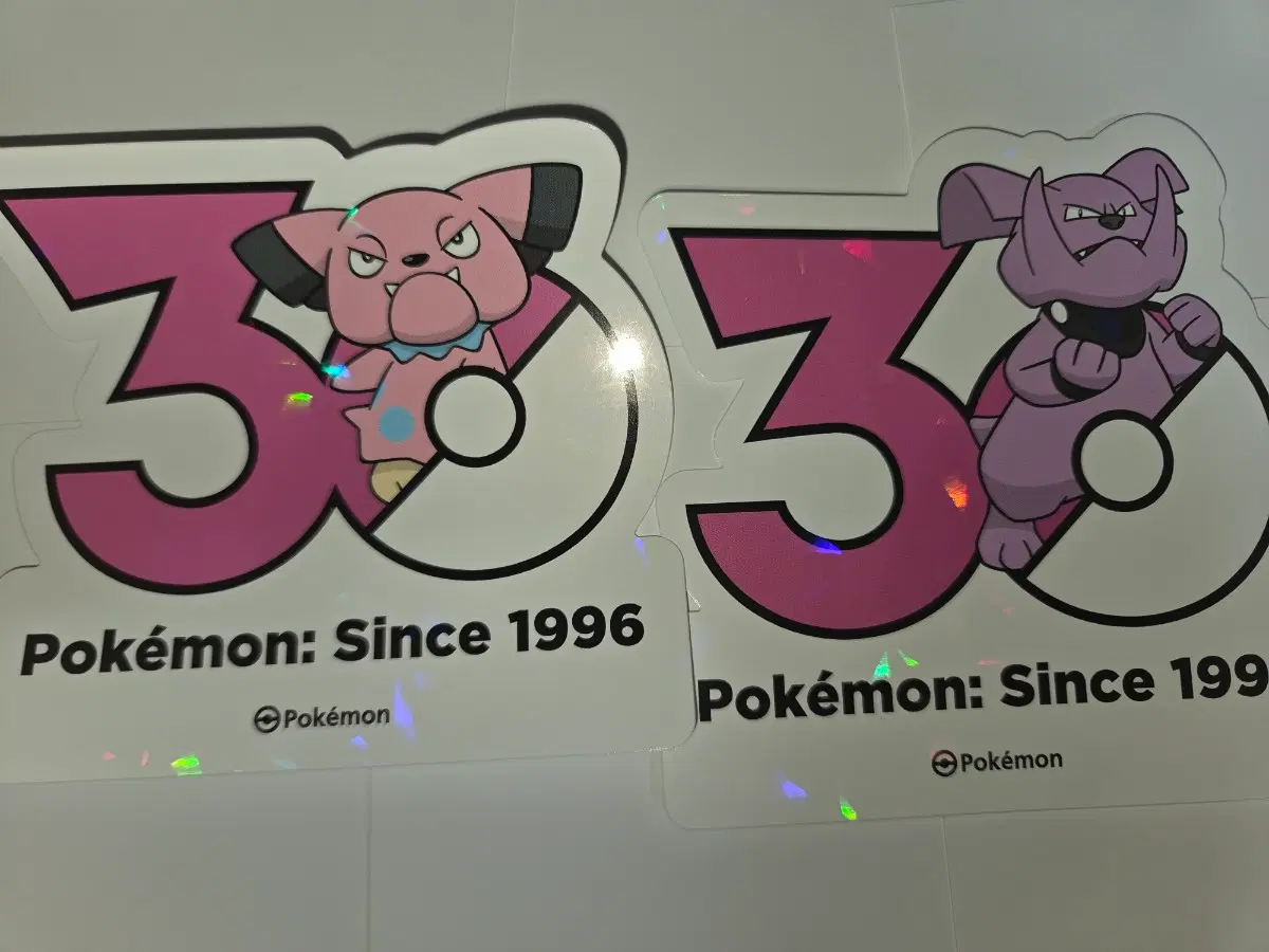 포켓몬스터 30주년 대형 로고 스티커 컬렉션 블루&그랑블루