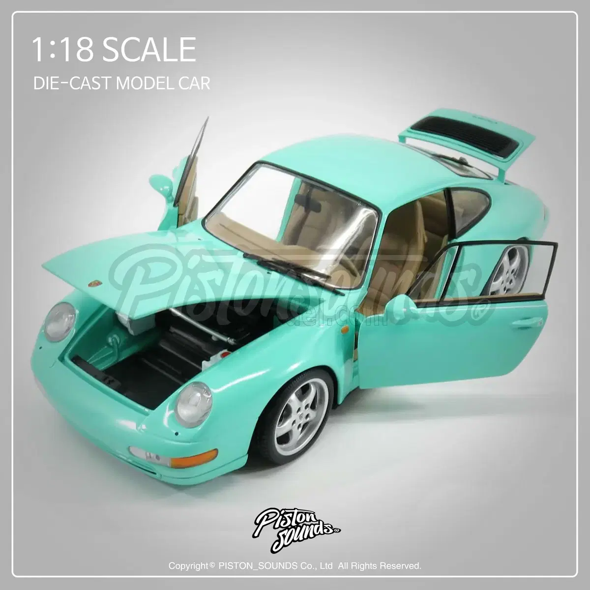 UT MODELS 유티 1:18스케일 포르쉐 993 카레라 CARERRA 민트 다이캐스트