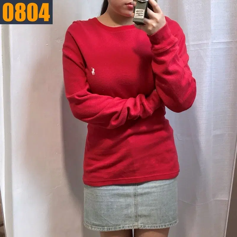 105 POLO 폴로 랄프로렌 와플 패턴 긴팔 티셔츠