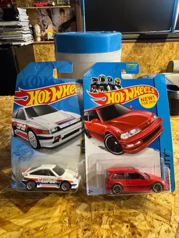 Hot Wheels 혼다 CR-X & Civic EF 2대 세트