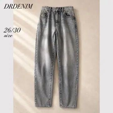 DR.DENIM 닥터 데님 그레이 테이퍼드 하이웨스트 데님