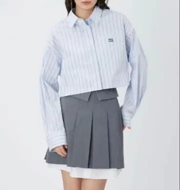 FRAY i.D x pierre cardin 크롭 셔츠
