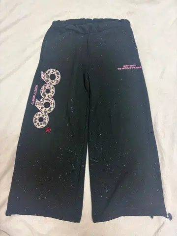 9090 girl 스웨트 팬츠 라메 블랙