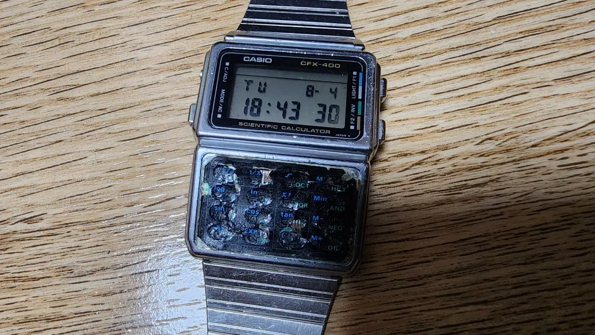 빈티지 카시오 공학계산기 시계 CFX-400