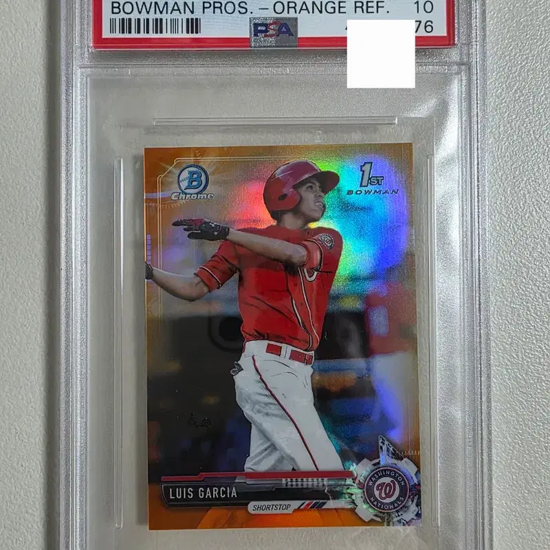 2017 mlb 루이스 가르시아 미니 오렌지 리플렉터 카드 psa10 현 뉴욕양키스