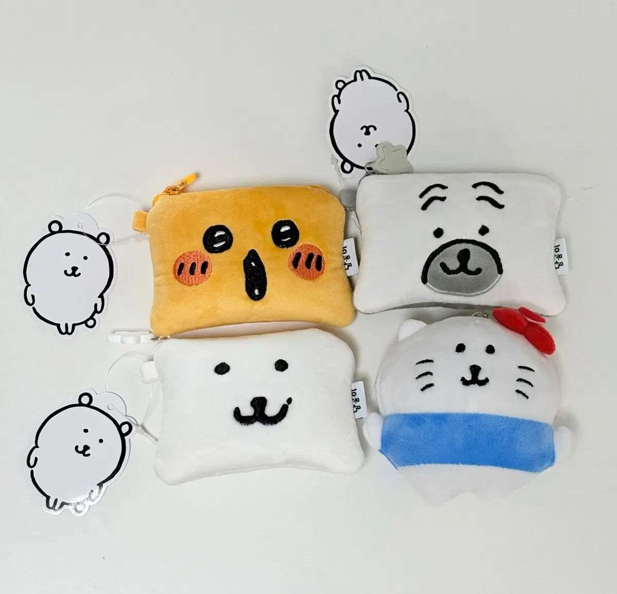 새상품 )먼작귀 치이 농담곰 담곰이 고로케 퍼그 키링 파우치 키티 하치와레
