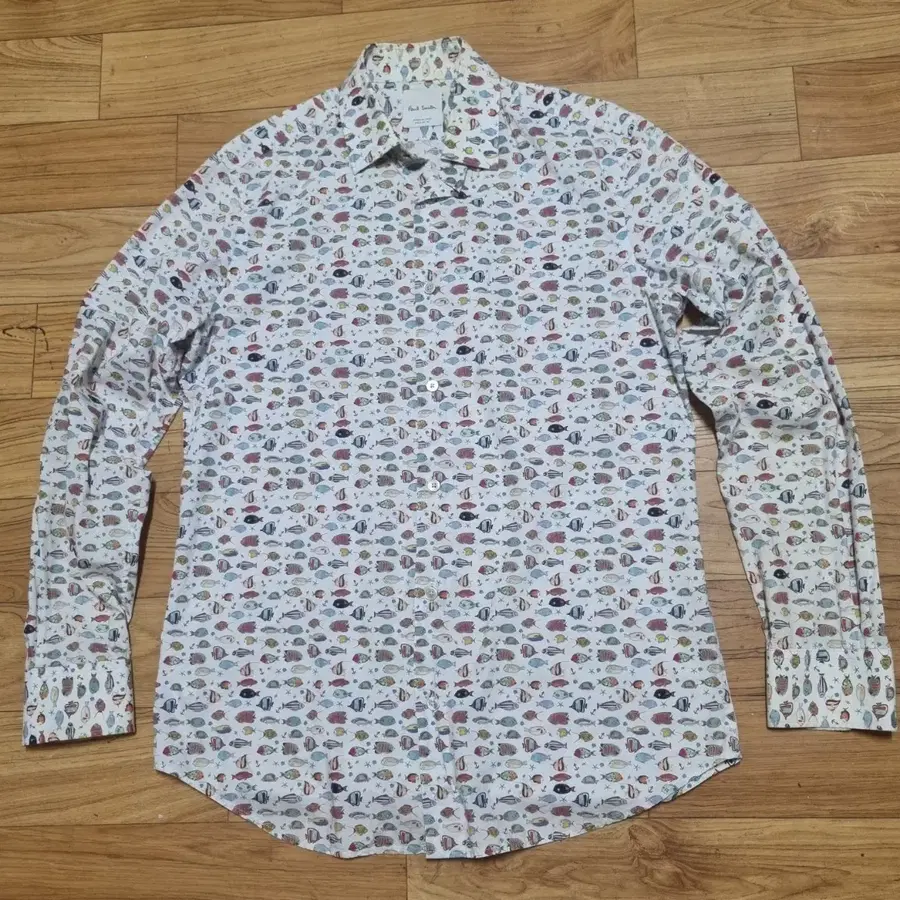 Paul Smith 폴스미스 정품 물고기 패턴 셔츠 남자95 칭찬은고래도춤추게