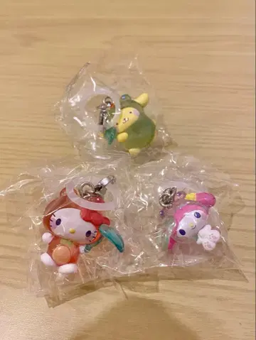 산리오 캐릭터즈 케로케로 파티 메지루시 액세서리 3종 세트