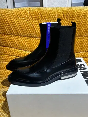 [당일 발송] JIL SANDER 메탈 힐 앵클부츠 블랙