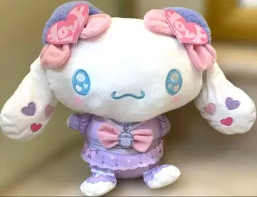 시나모롤 봉제 인형 LOVE 디자인