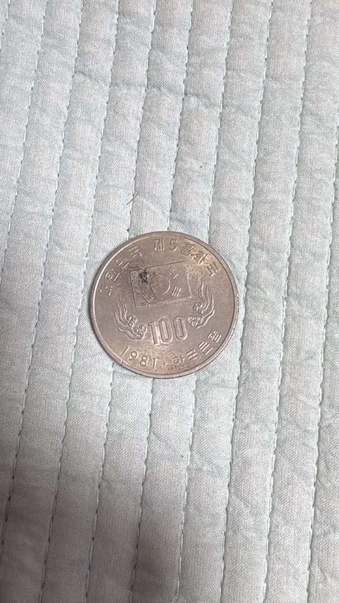 1981년 제5공화국 100원화 동전