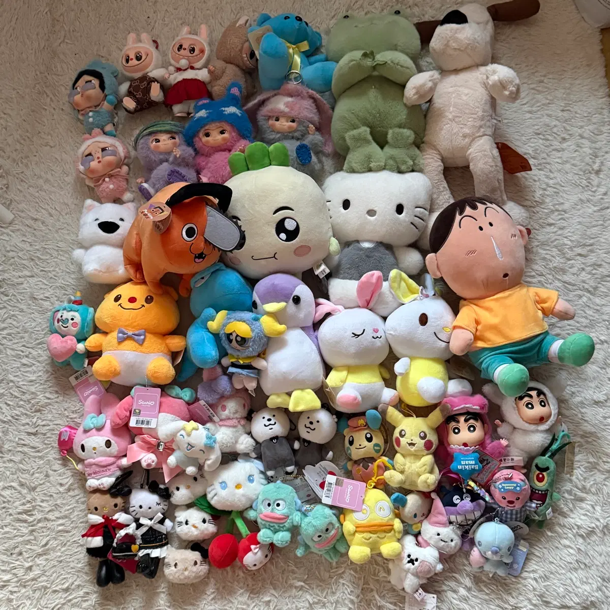 인형 키링 일괄로 팔아요