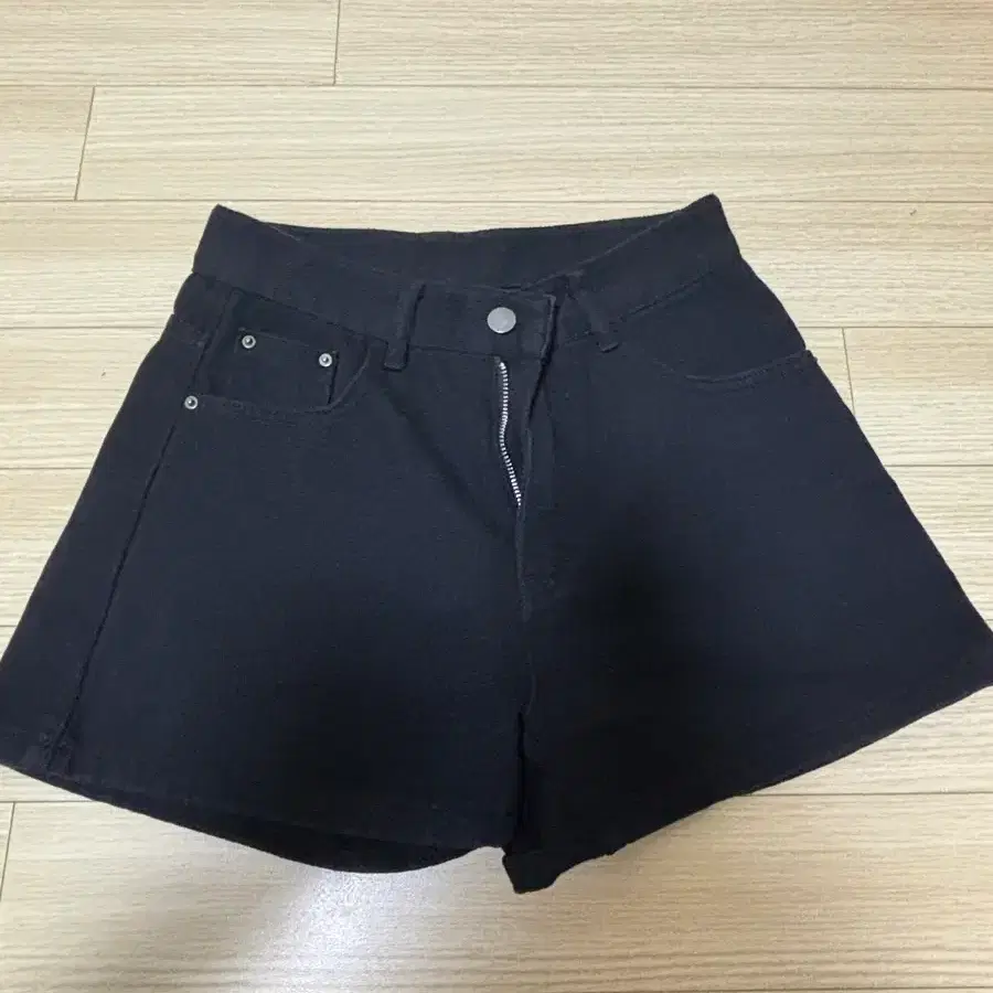 흑청반바지