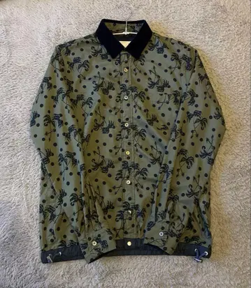 sacai x SUN SURF 야자수 패턴 긴팔 셔츠