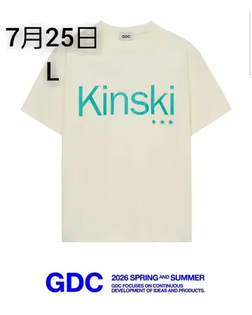 GDC Kinski Live Forever 티셔츠 화이트 L