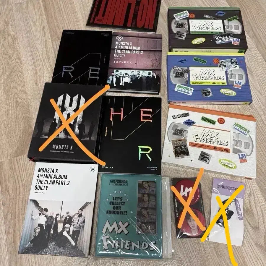 [급처] 택포 23,000원 몬스타엑스 MD 앨범 콘서트 MD 낭균 뱃지 일괄 또는 개별 판매