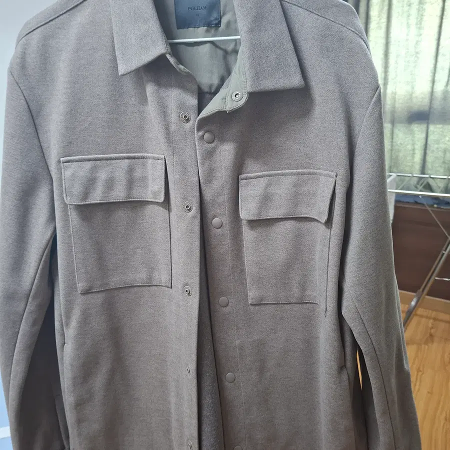 폴햄 셔츠 자켓 베이지 M