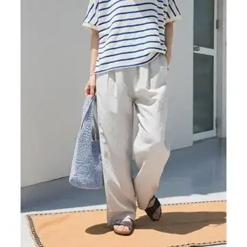 린넨 혼방 이지 팬츠