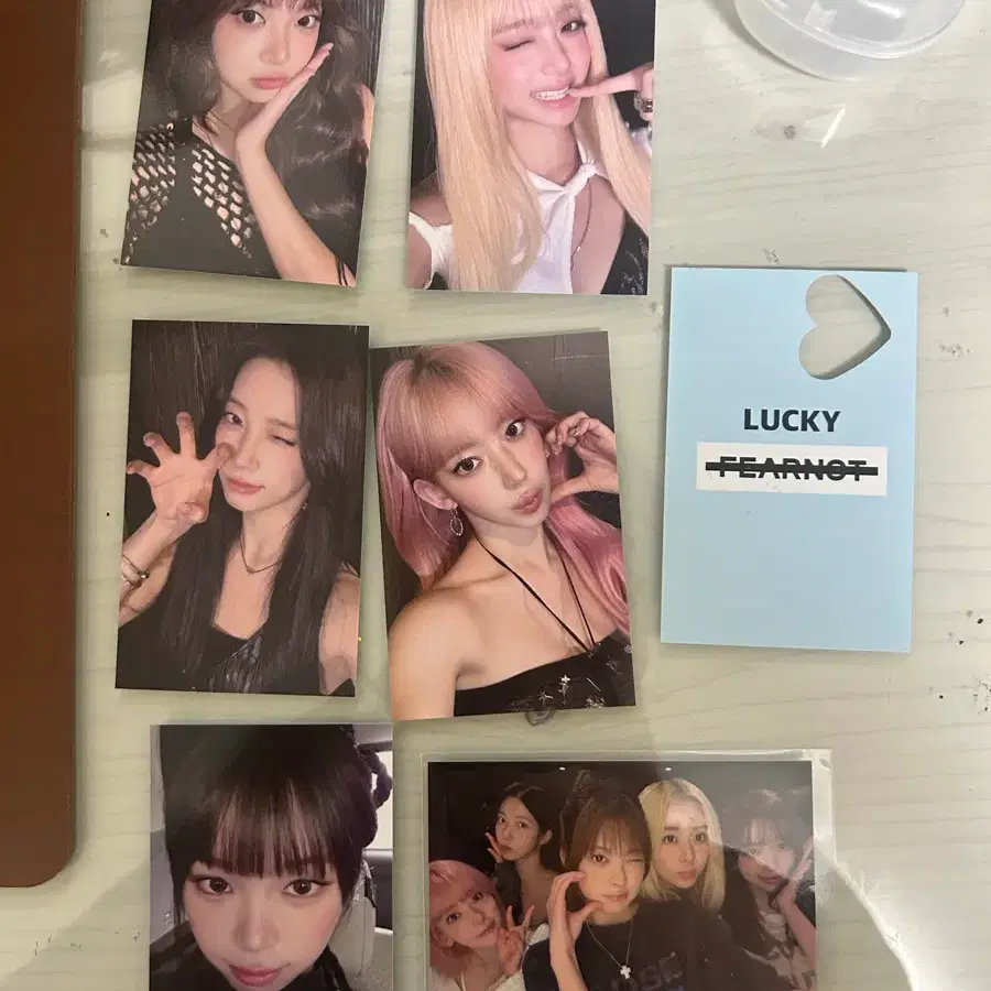 르세라핌 퓨어플로우 럭키피어나 단체포카, 멤버별 개인포카