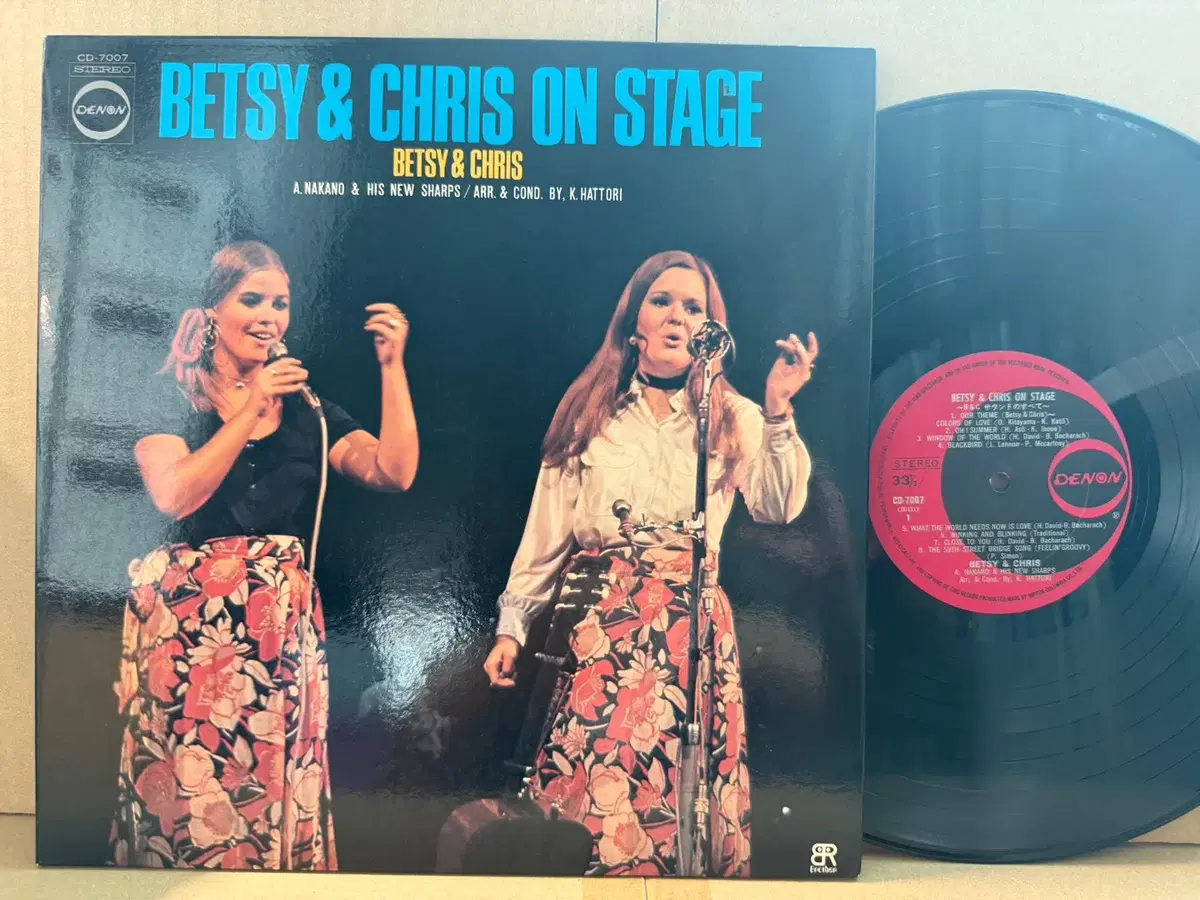 (일본 LP) Betsy & Chris - On Stage, 1970년 초반