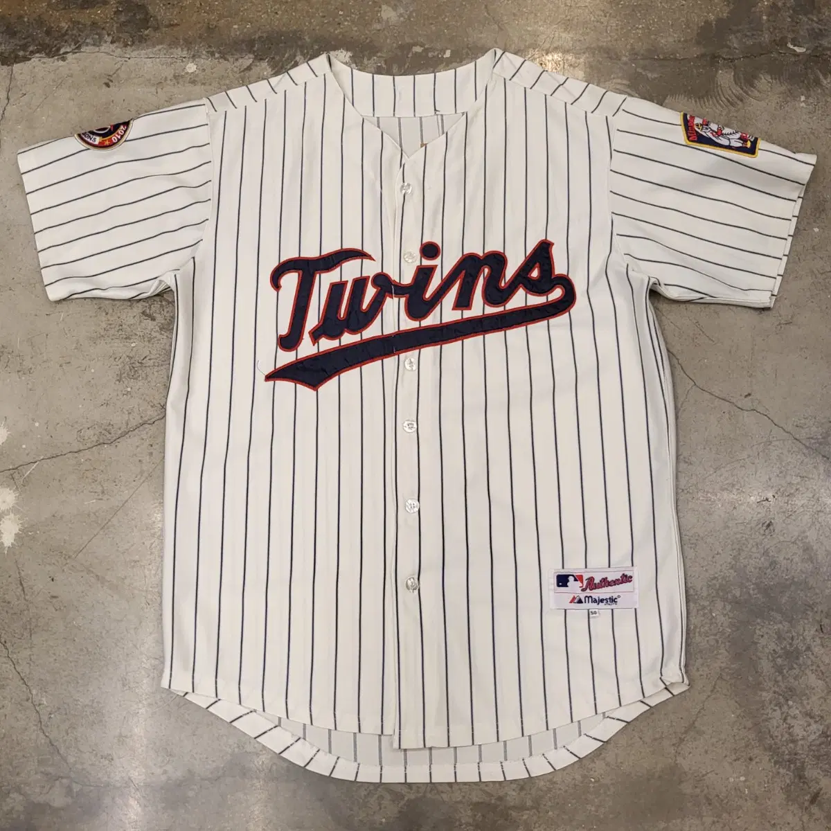 미국빈티지 마제스틱 MLB 미네소타 트윈스 야구유니폼 야구져지