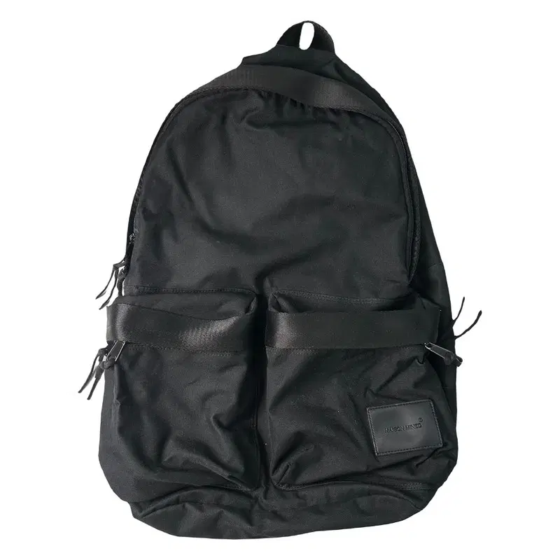MAISON MINED two pocket backpack black