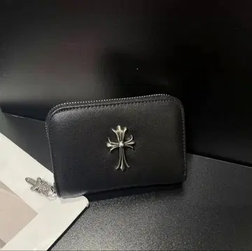 레어 스퀘어 지퍼 빌 지갑 크로스