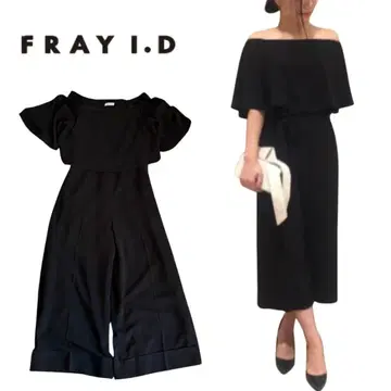 [FRAY I.D] 올인원 택 포함 새상품 오프숄더 팬츠 드레스