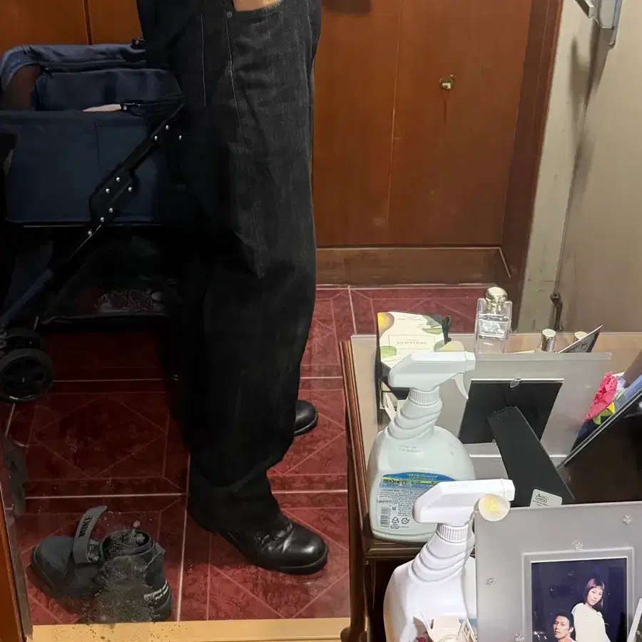요코사카모토 24aw 스트레이트 먹색 데님