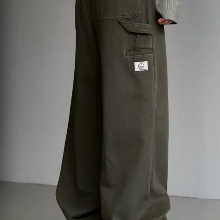 바이너리원 카펜터 와이드팬츠