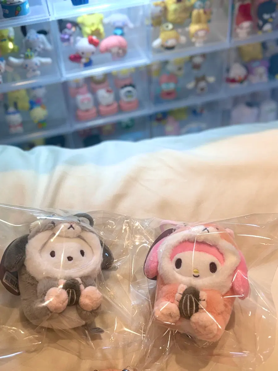 산리오 정품 포챠코 마이멜로디 햄스터 키링