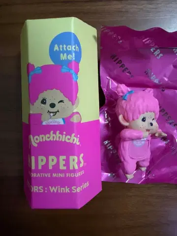 [ 새상품 ] Monchhichi HIPPERS 몽치치 히퍼스 베리 핑크