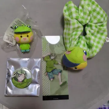 컬러풀 피치 스크런치 책갈피 캔뱃지 러버 마스코트 시바