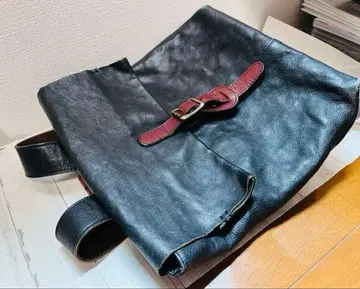 가죽 럭색 백팩 다크 그린 보르도