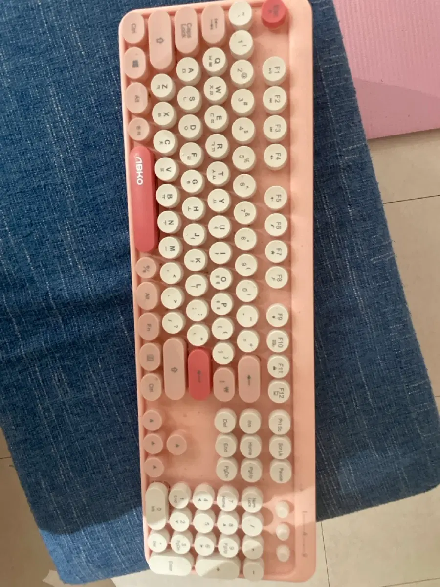 ABKO 동글이 전용 키보드 핑크색