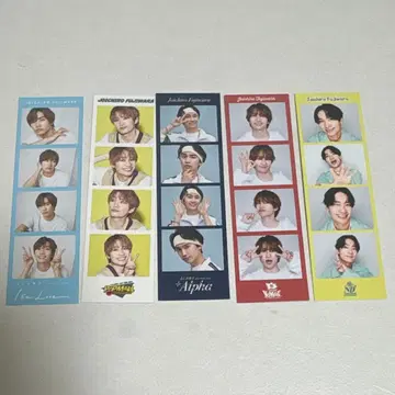 나니와단시 후지와라 죠이치로 포토 카드 5장 세트