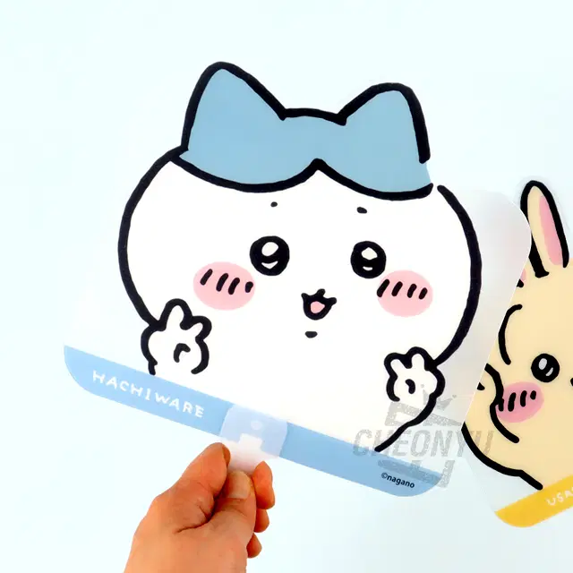 먼작귀 귀요미 부채 하치와레