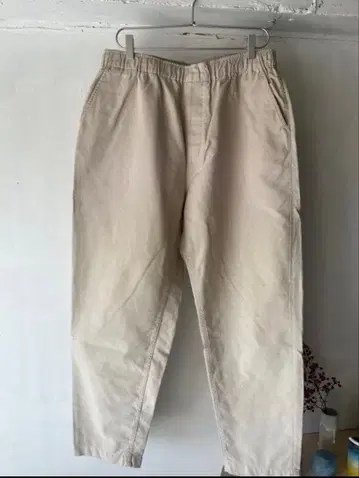 새상품급 RANDT Studio Pant - L Ivory 드로우 스트링