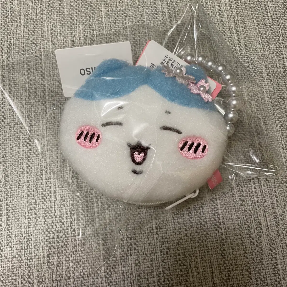 치이카와 미니소 벚꽃 하치와레 페이스 파우치