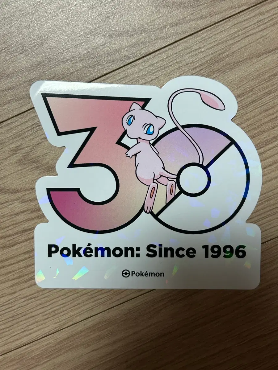 포켓몬 뮤 30주년 로고 스티커