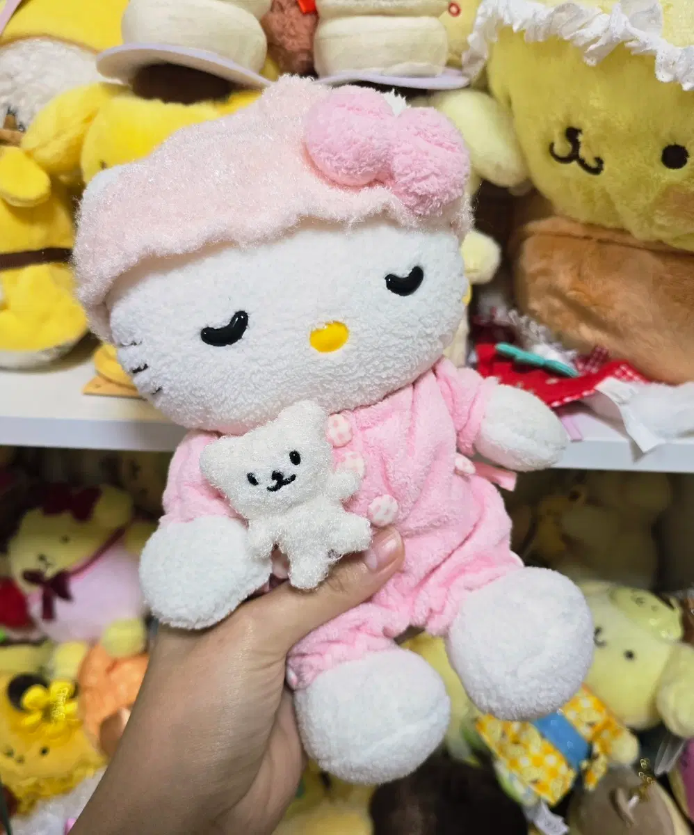 고전 산리오 고전 키티 오야스미 키티 인형