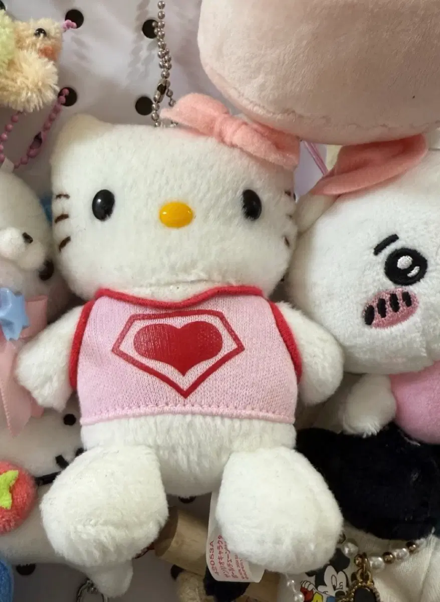 고전키티 러버클럽 콜라보 한정키티 인형키링