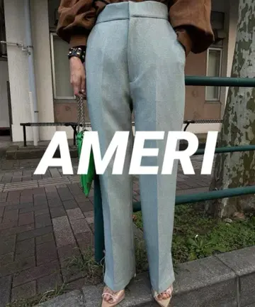 [새상품급] Ameri MINI CHECK PANTS 그린 S