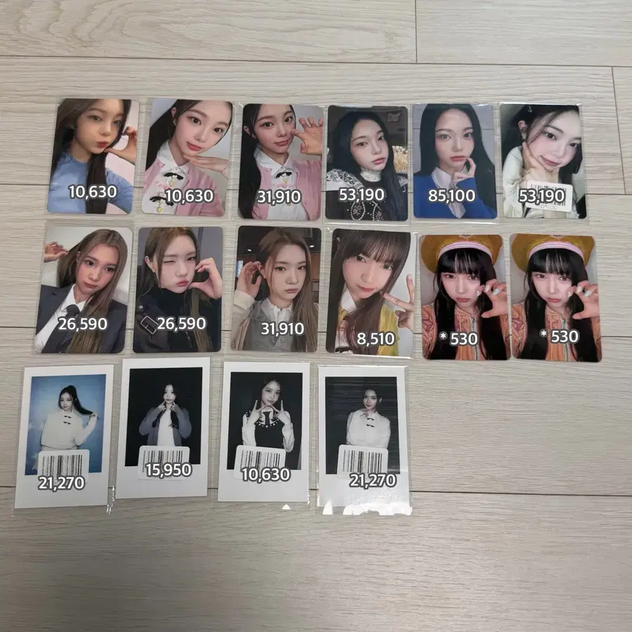 하츠투하츠 미공포 포카 특전 양도 판매