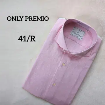 온리 프리미오 긴팔 Y셔츠 린넨 혼방 핑크 41/R